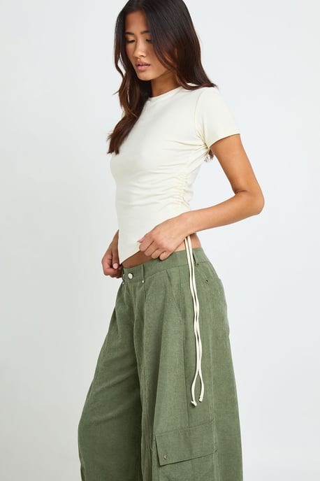 Buckle Hem Detail Trousers - Image 3