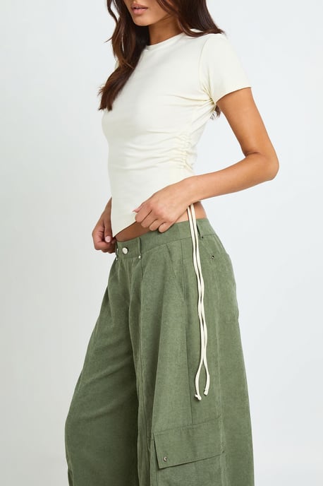 Buckle Hem Detail Trousers - Image 4