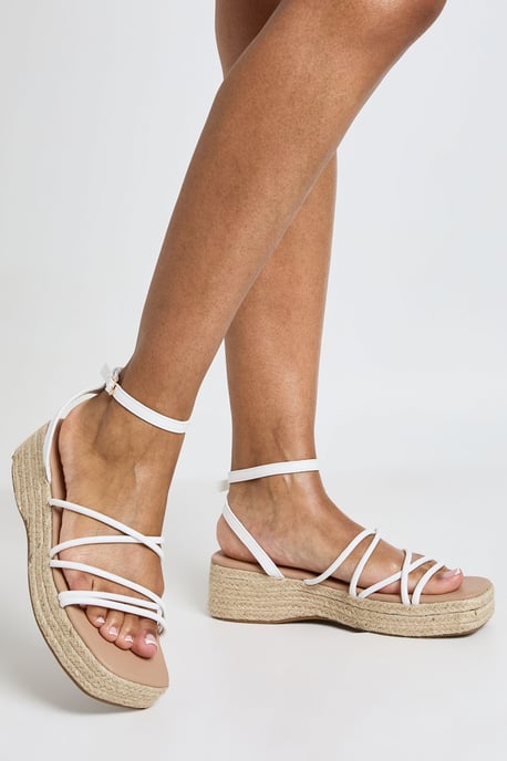 Strappy Flatform Wedges - Image 1