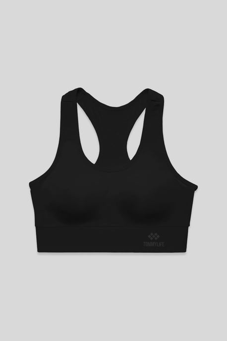 Sleeveless Cropped Fitted Sports Top - Image 1