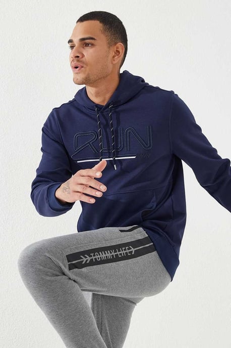 Men's Logo Printed Hooded Sweatshirt - Image 3