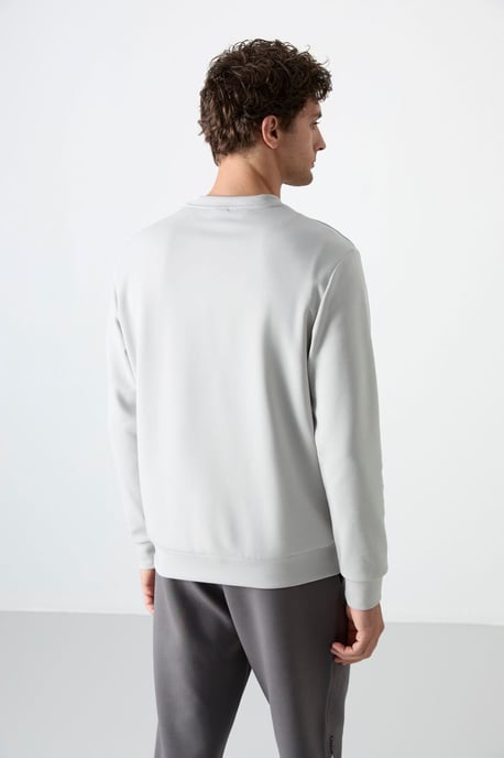 Heren Effen Rundhals Sweatshirt - Image 6