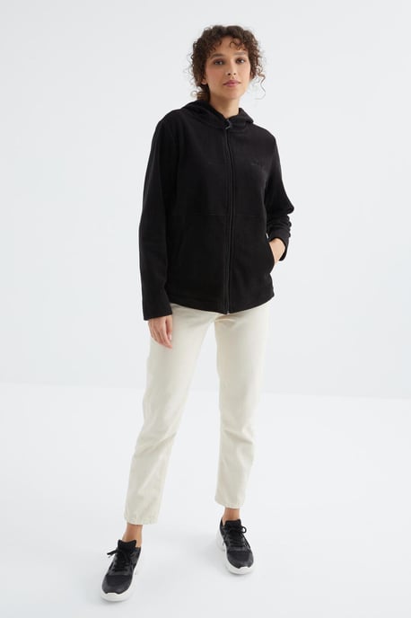 Women's Hooded Zip Sweatshirt - Image 4