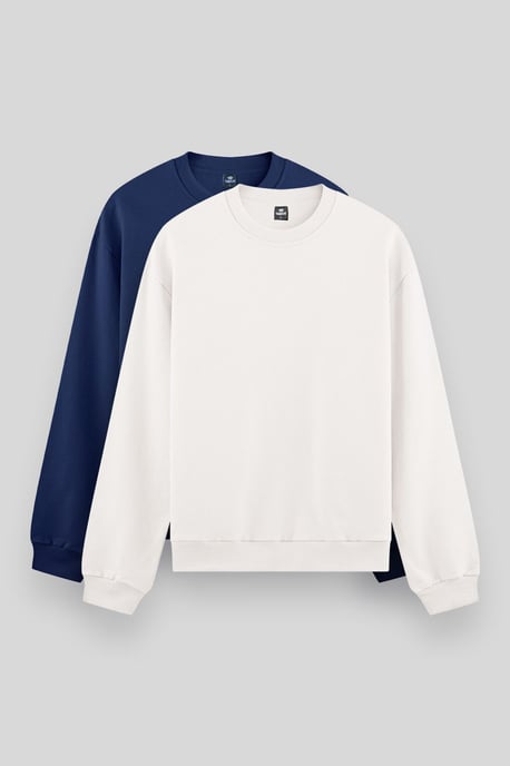 Men's Plain Crew Neck Sweatshirt - Image 1