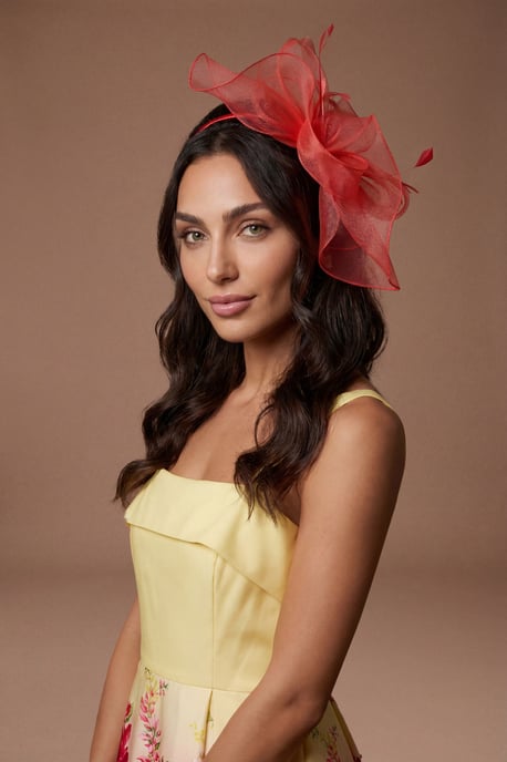 Structured Mesh Bow Flat Fascinator - Image 1