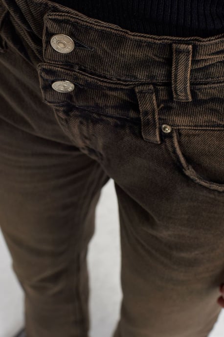 High-Waist Straight-Leg Cotton Denim Jeans - Image 3