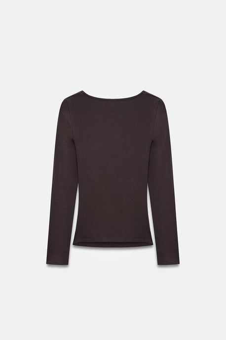 Slim Fit V-hals Gebreide Blouse - Image 6