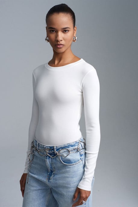 Slim Fit Crew Neck Jersey Romper - Image 4