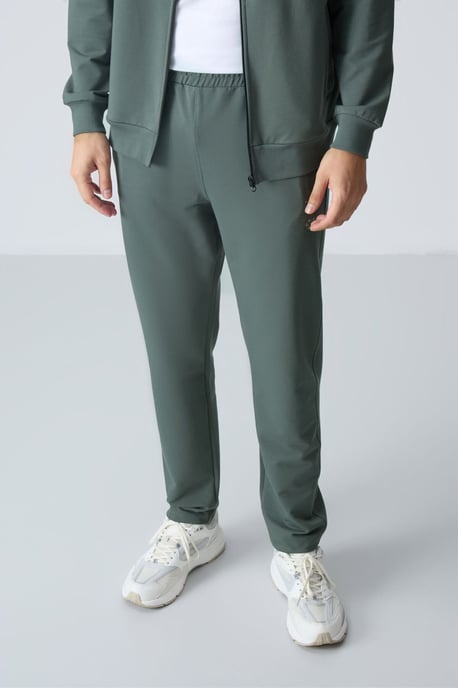 Heren Sweatshirt met Ritskraag en Broek Set - Image 2