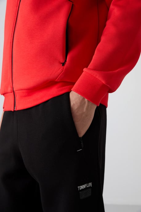 Men's Hooded Sweatshirt And Pants Set - Image 4