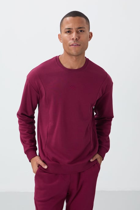 Men's Cotton-Polyester Fleece Sweatshirt And Pants Set - Image 3