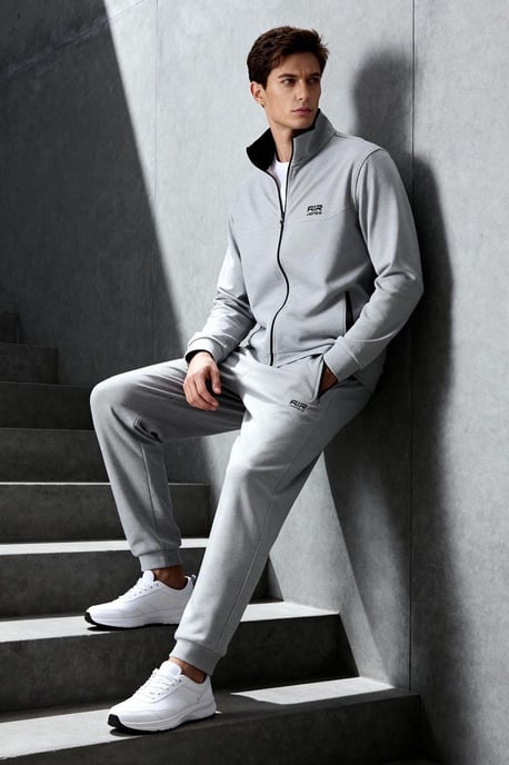 Heren Fleece Sweatshirt en Broek Set - Image 1