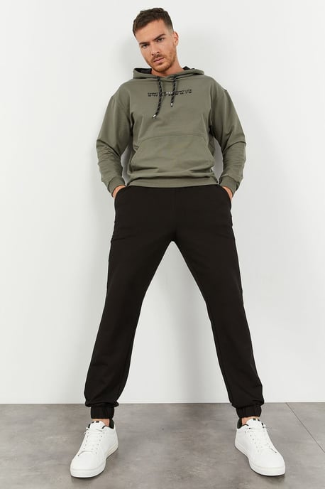 Oversized Hooded Sweatshirt And Pants Set - Image 1