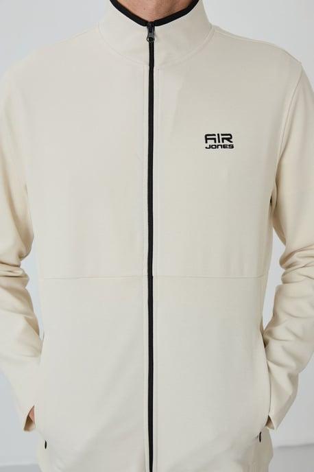 Men's Zip-collar Sweatshirt And Pants Set - Image 6