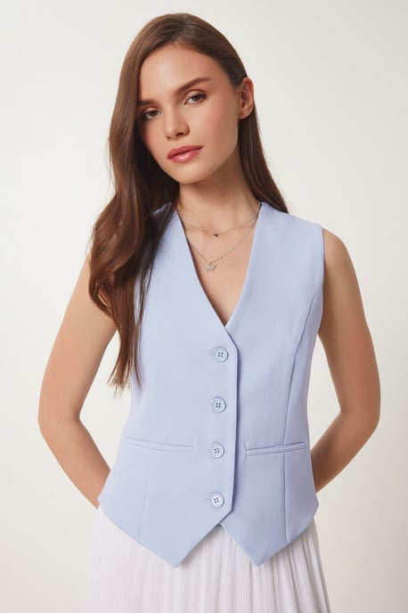 Crop Knop Vest - Image 2