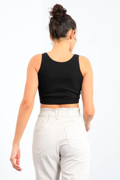 Ribbed Sleeveless Crop Top - Image 6