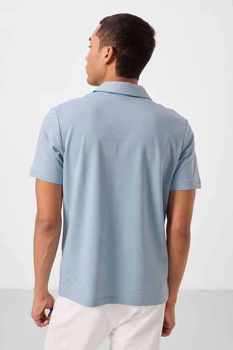 Heren Katoenen Elastaan Polo T-Shirt - Image 5