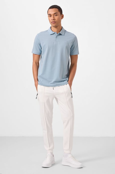 Heren Katoenen Elastaan Polo T-Shirt - Image 6