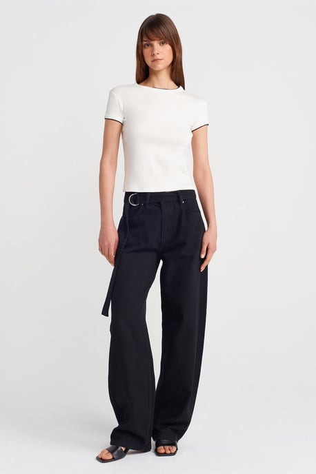 Women's Slim Fit Cotton Crop T-Shirt - Image 4