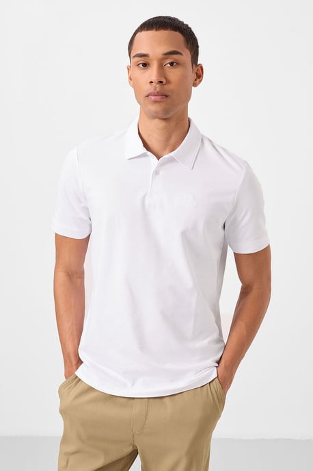 Men's Cotton Elastane Polo T-Shirt - Image 2