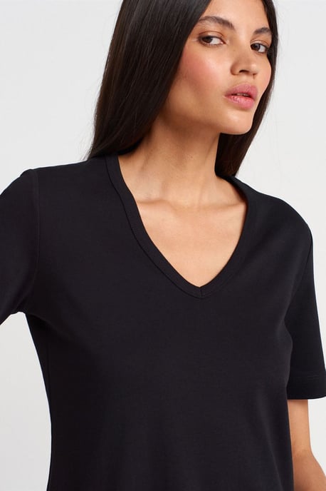 Women's Cotton V-Neck T-Shirt - Image 3