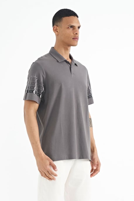 Geprinte Polo Kraag T-Shirt - Image 4