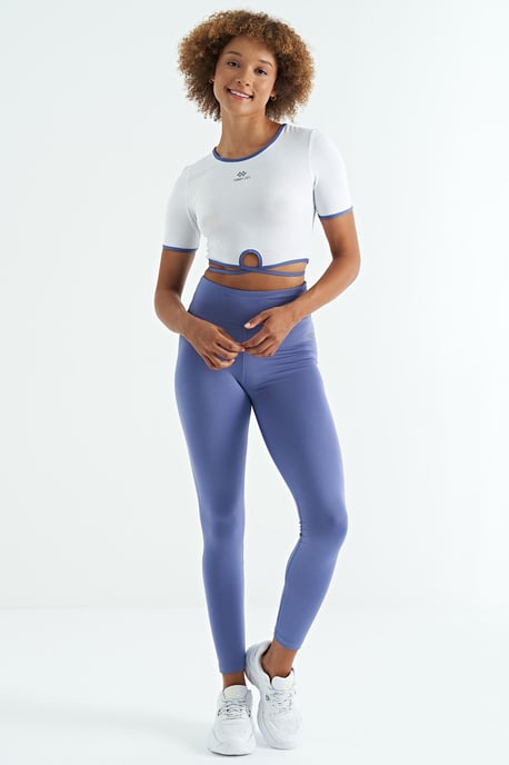 High-waist Scuba Leggings - Image 1