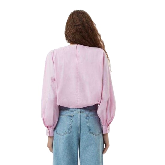French Connection Womens/Ladies Cambria Keyhole Balloon Sleeve Blouse (Bubblegum Pink) - Image 3