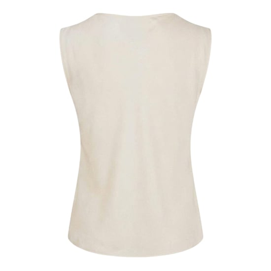 Boss Dames/Dames Shell Koehals Mouwloze Blouse (Wit) - Image 2