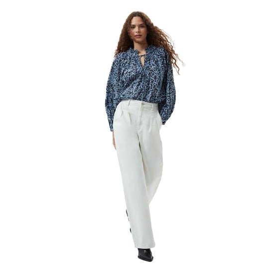 French Connection Womens/Ladies Floral Relaxed Fit Blouse (Navy Floral) - Image 4
