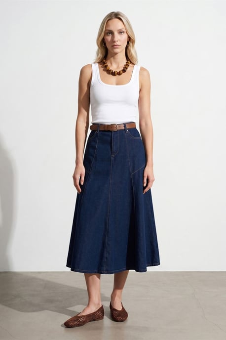 Slim Fit Sleeveless Jersey Cami Blouse - Image 4