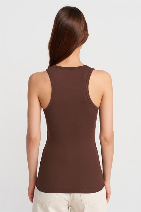 Geribbelde Mouwloze Cami Blouse - Image 2