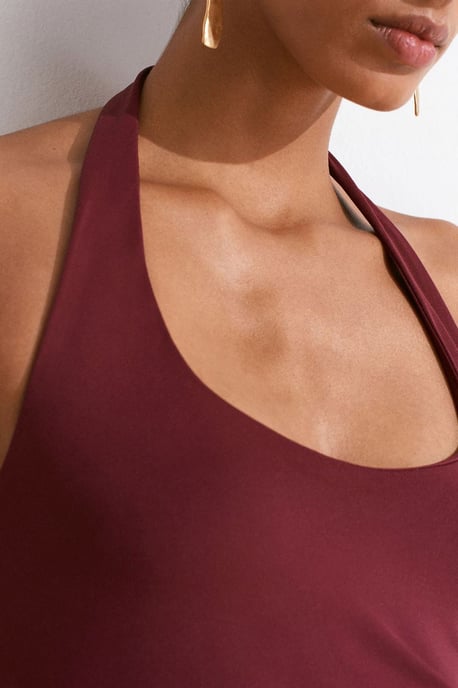 Women's Slim Fit Halter Neck Cut-Out Top - Image 4