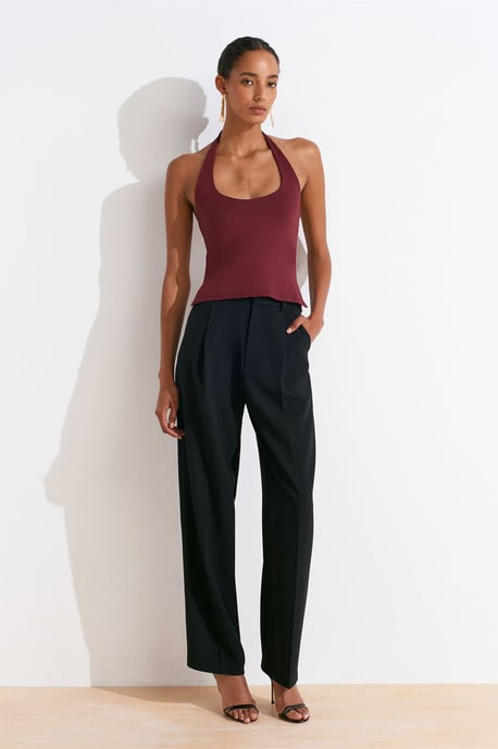 Women's Slim Fit Halter Neck Cut-Out Top - Image 5