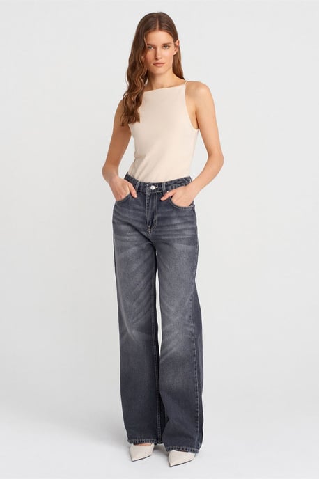 Slim-Fit Halterhals Jersey Blouse - Image 4
