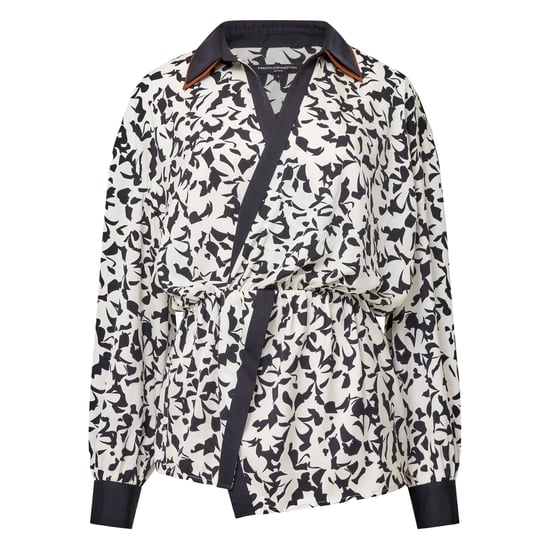 French Connection Womens/Ladies Twist Blouse (Black/Cream) - Image 2
