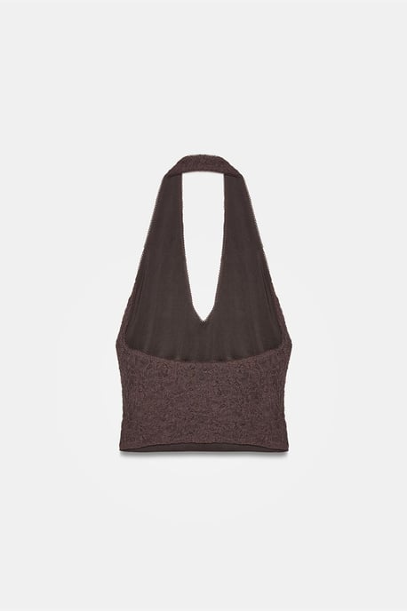 Dames Kant Halters Crop Blouse - Image 6
