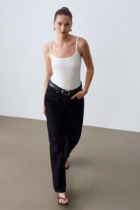 Slim-fit Mouwloze Blouse met Vierkante Hals - Image 4