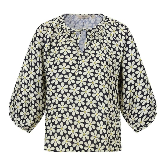 Regatta Damesblouse in boerenstijl met ballonmouwen (Zwart Madeliefje) - Image 1