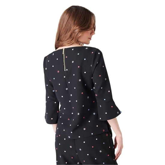 Biba Dames/Dames Polka Dot Geboeide Blouse (Polka Dot) - Image 2