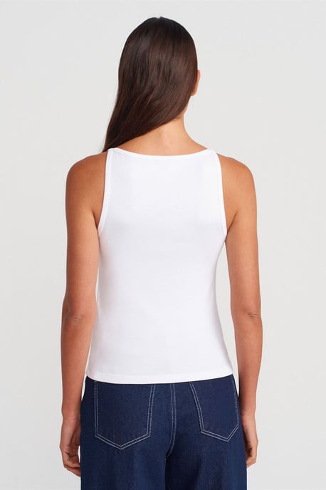 Ribbed Halterneck Slim-Fit Blouse - Image 2
