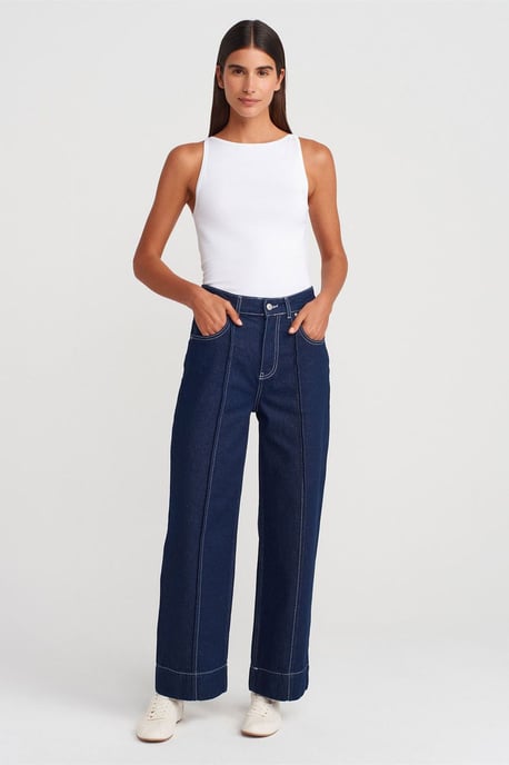 Ribbed Halterneck Slim-Fit Blouse - Image 4