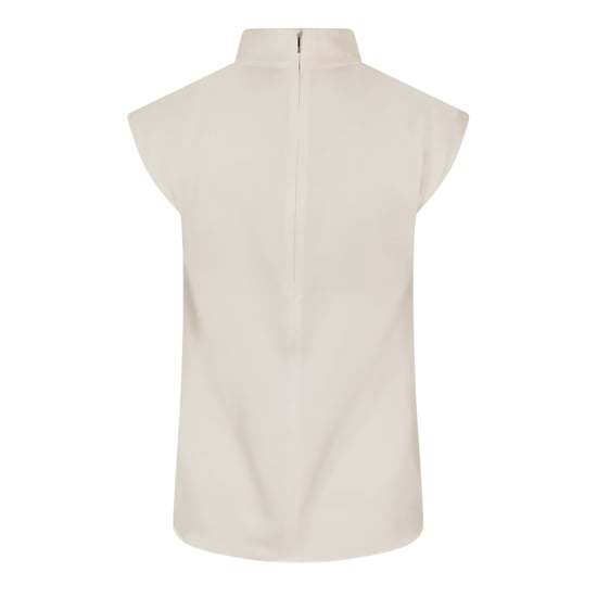 Boss Damesblouse met hoge kraag van Bidriz (Wit) - Image 2