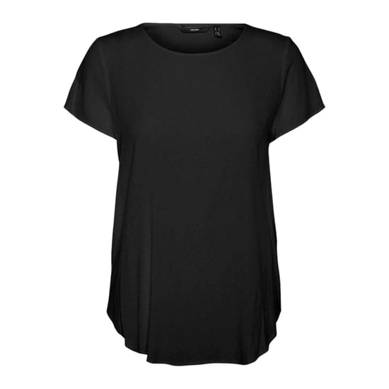Vero Moda Damesblouse met ronde hals en korte mouwen (Zwart) - Image 2