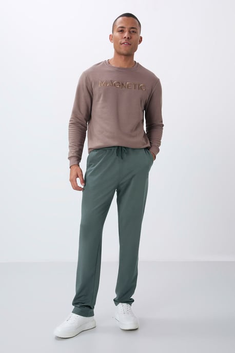 Heren Regular-Fit Katoenmix Sweatpants - Image 1
