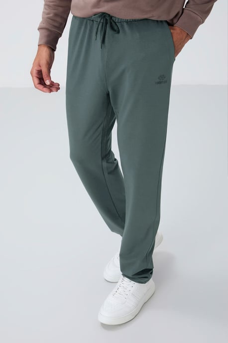 Heren Regular-Fit Katoenmix Sweatpants - Image 2