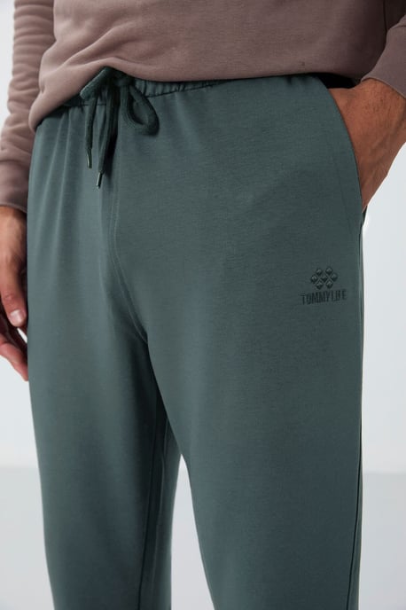 Heren Regular-Fit Katoenmix Sweatpants - Image 3