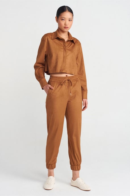 Faux Suede Joggingbroek - Image 1