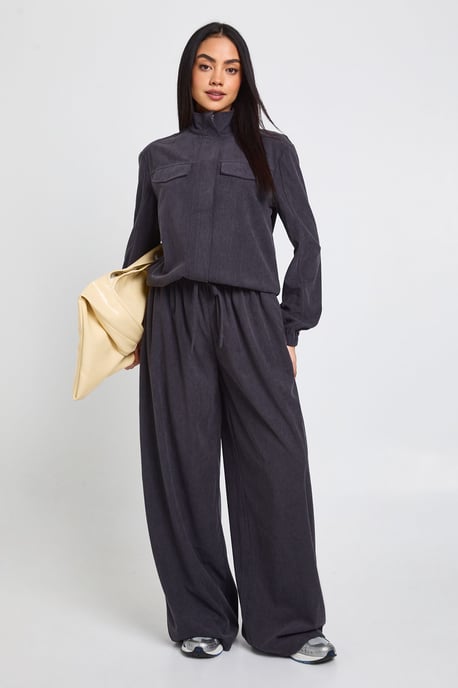 Cord Funnel Neck Tracksuit Top - Image 3