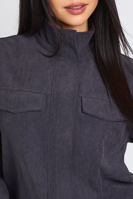 Cord Funnel Neck Tracksuit Top - Image 4